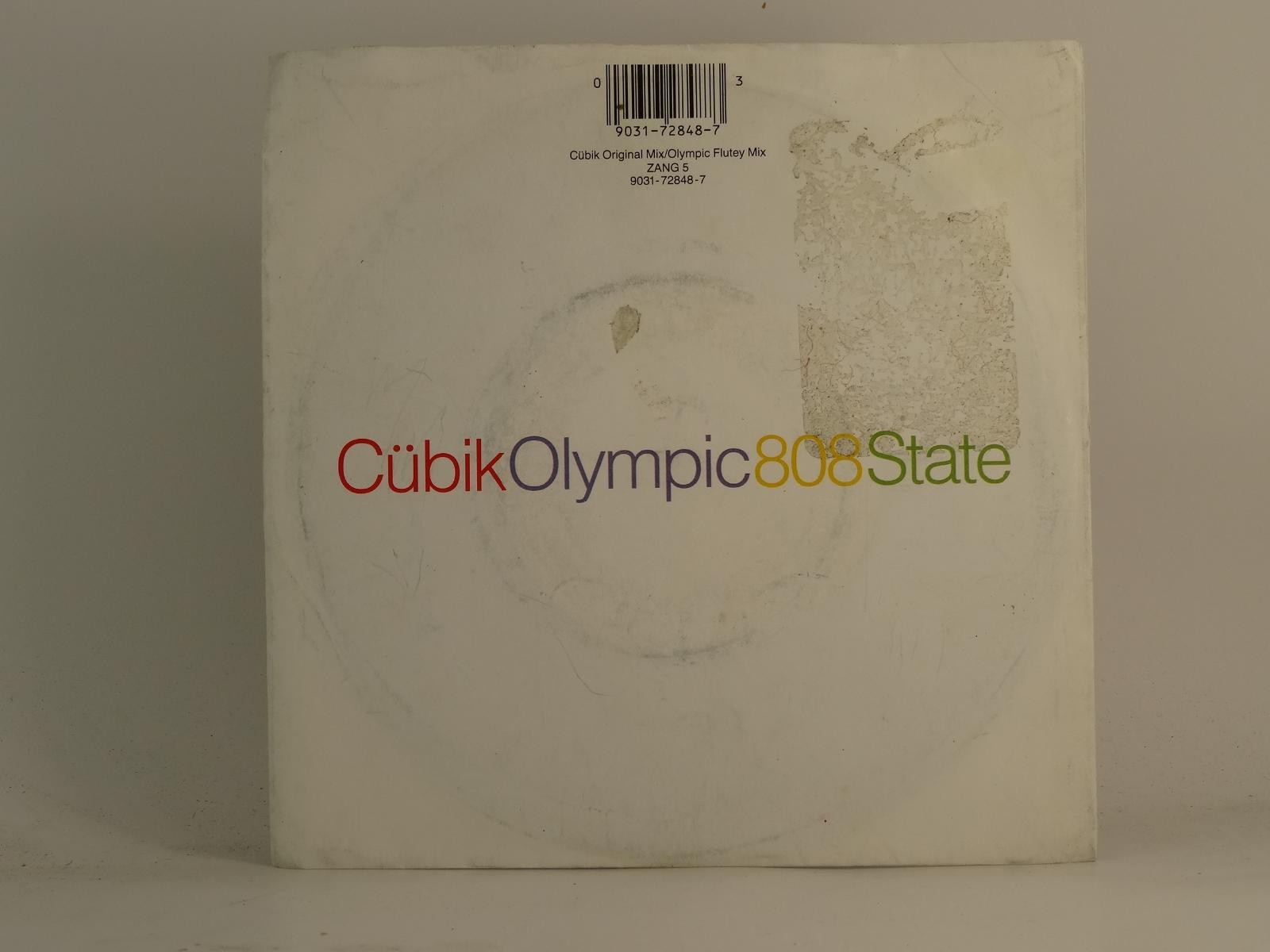 808 STATE CUBIK OLYMPIC (2) (78) 2 Track 7" Single plus Picture Sleeve ZTT