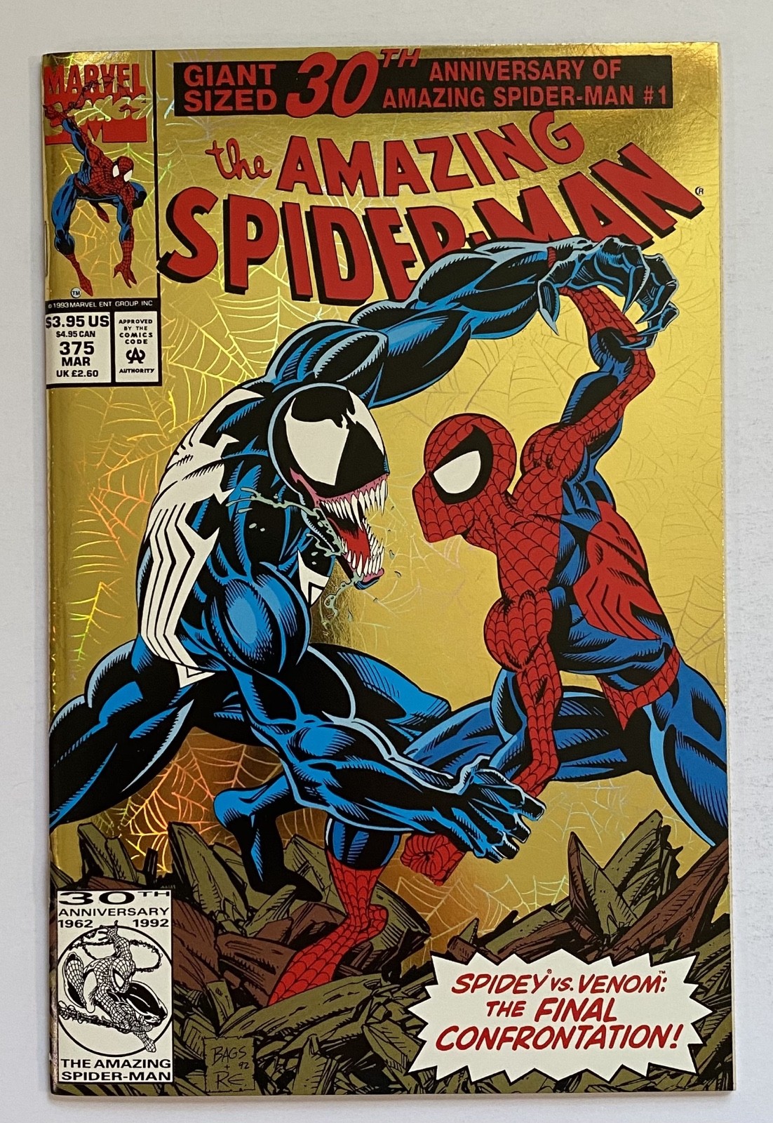 The Amazing Spider-Man #375 (Marvel Comics marzo 1993).  Alta qualità.
