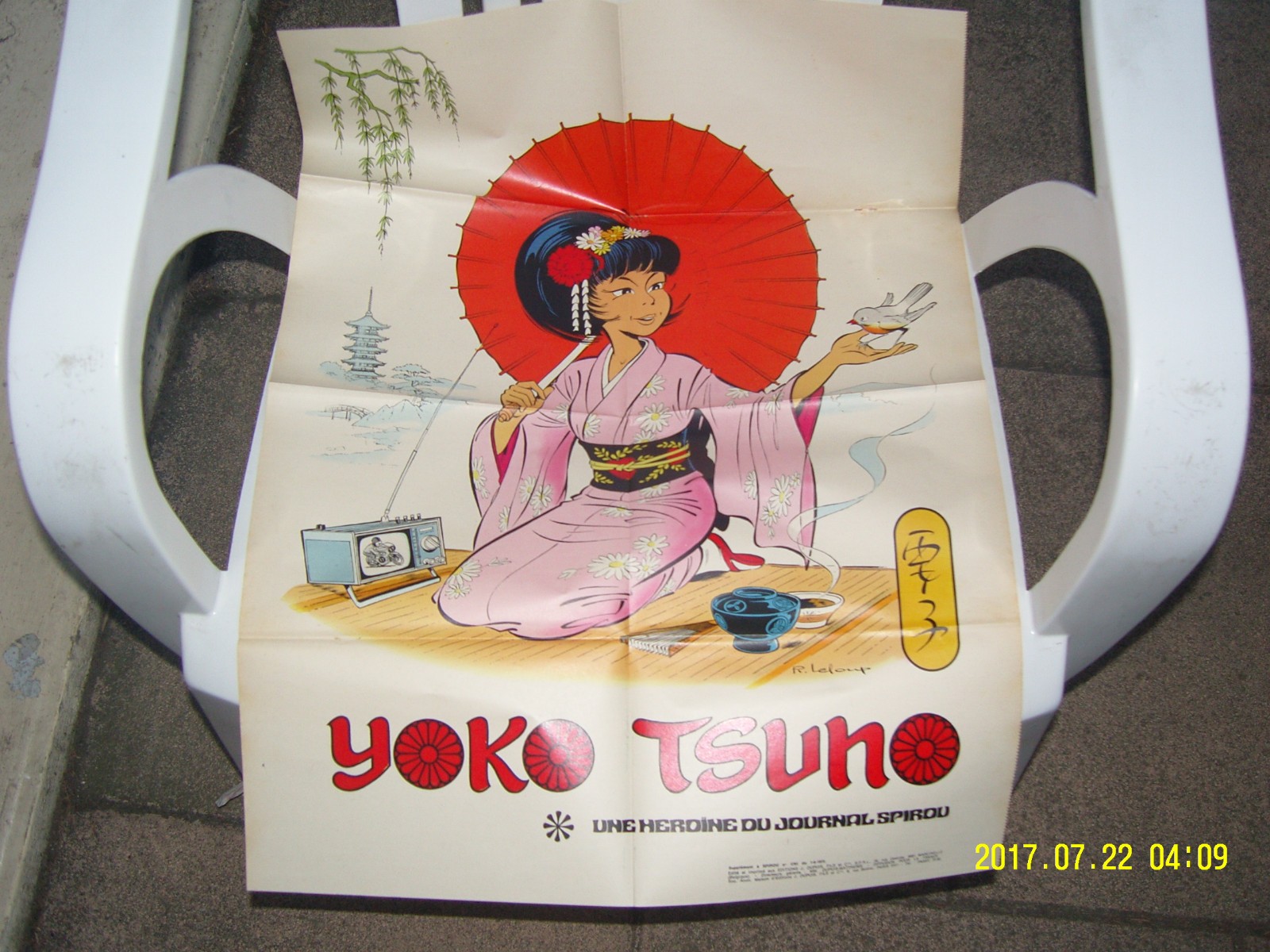 Spirou poster Yoko Tsuno