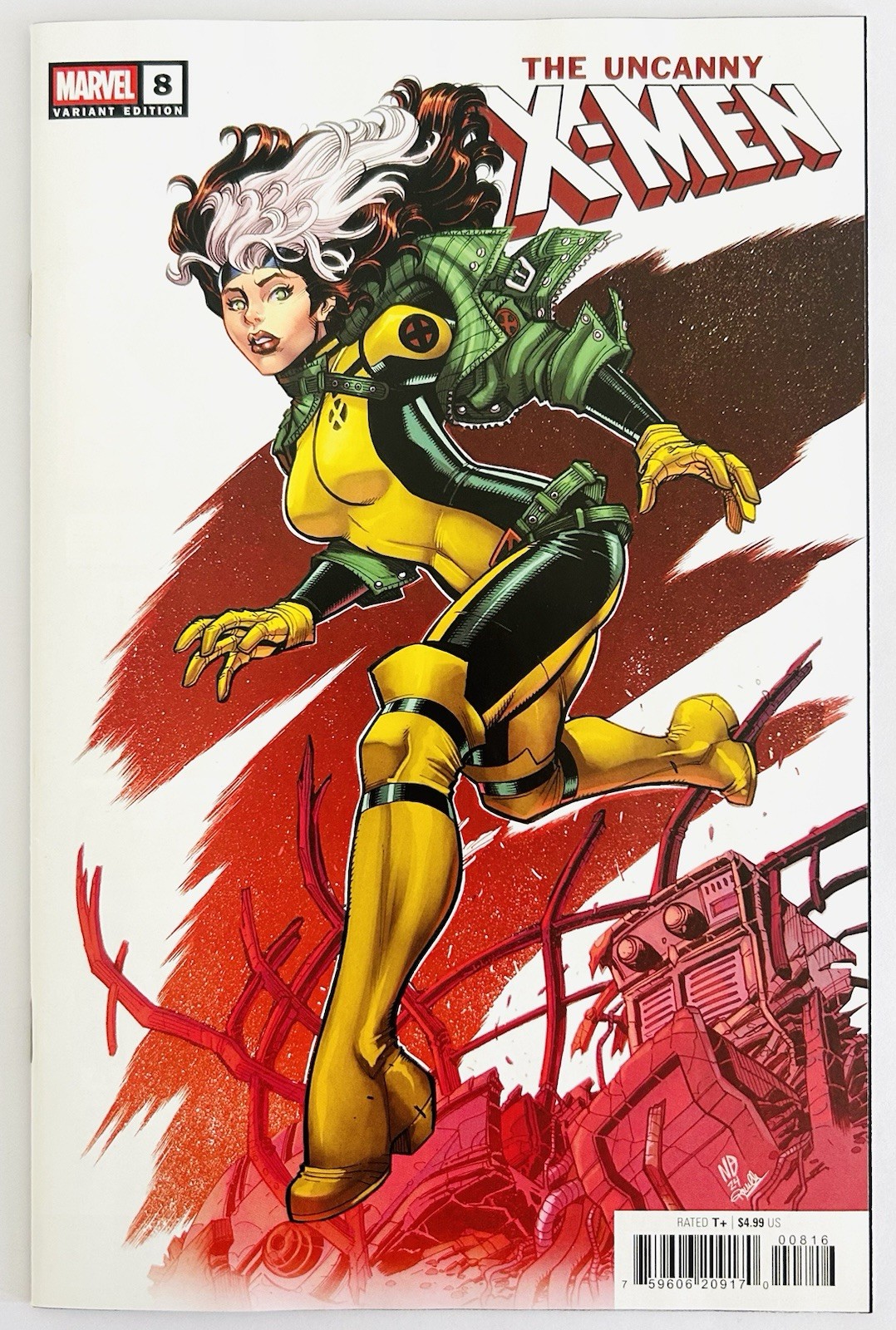 Uncanny X-Men #8 Nick Bradshaw 1:25 variante incentive 2025 Rogue, Marvel Comics