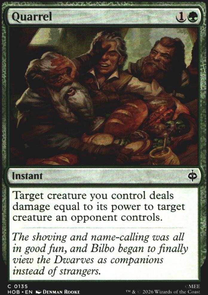 Quarrel 135 Lo Hobbit C quasi nuovo Magic: The Gathering