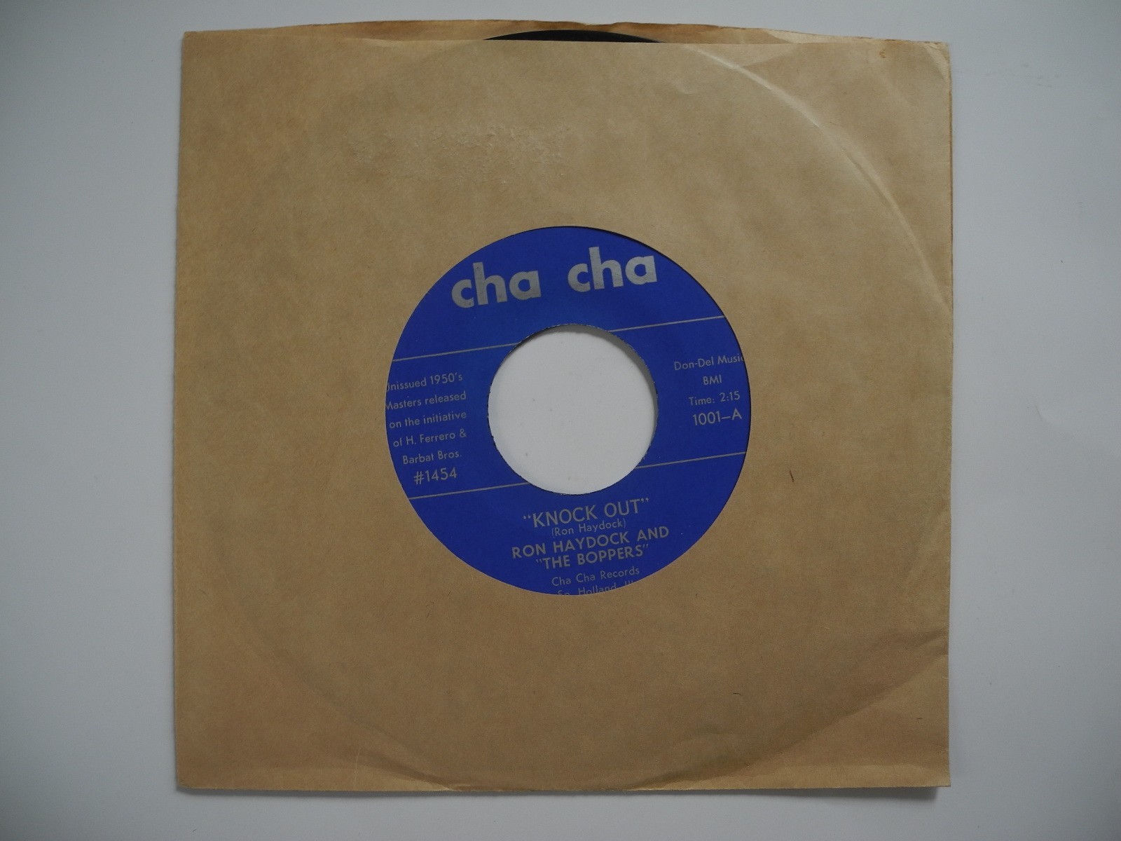 RON HAYDOCK & BOPPERS Knock Out /Rollin' Danny 45 7" single US 70's Cha Cha 1001