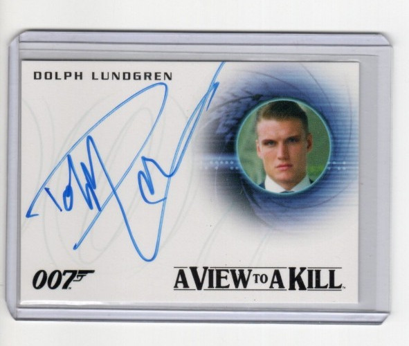 James Bond Archives 2015 Edition Autograph Card A271 Dolph Lundgren as Venz