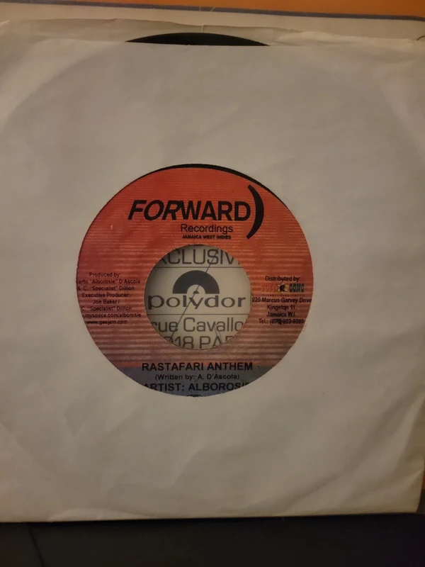 Vinyle Collector 2 45T Alborosie Rastafari Anthem.