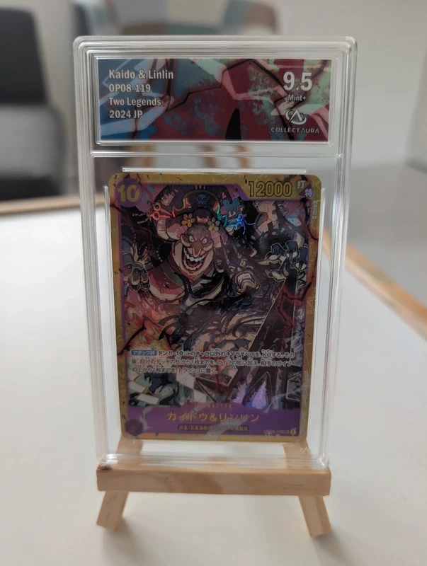 Carte One Piece Kaido & Linlin op08-119 gradée 9,5