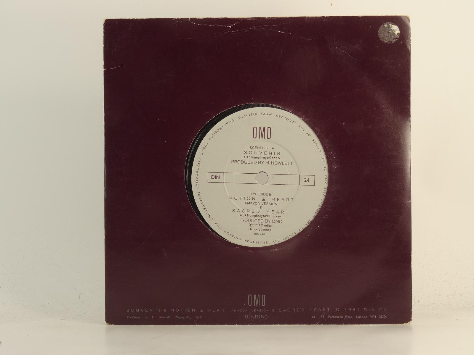 ORCHESTRAL MANOEUVERS IN THE DARK SOUVENIR (8) (78) 2 Track 7" Single including 