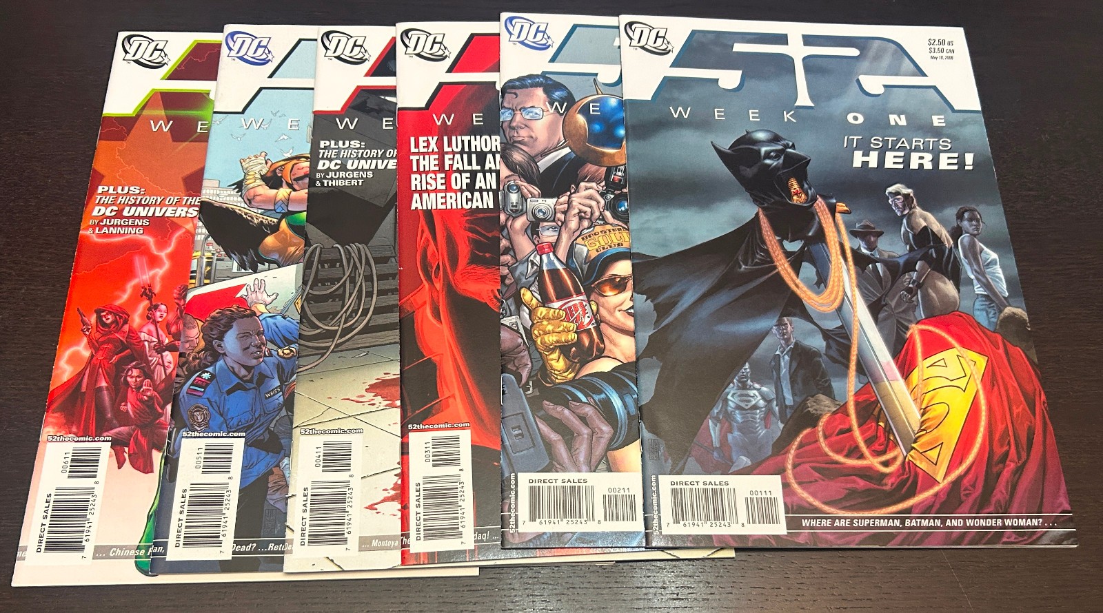 52 SETTIMANE #1-52 (DC Comics 2006) -- #1 2 3 4 5 6 7 8 9 a 52 -- Set COMPLETO