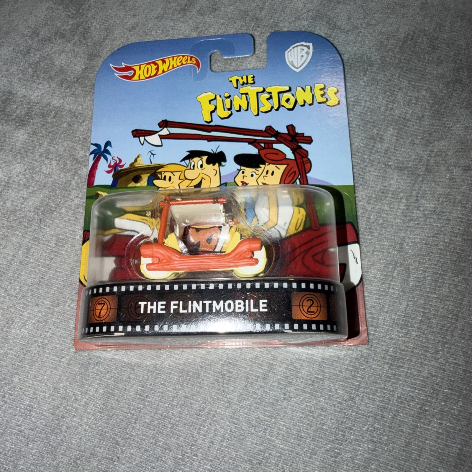 Hot Wheels 2017 Flintstone Flintmobile pressofuso auto intrattenimento MOC nuovo 