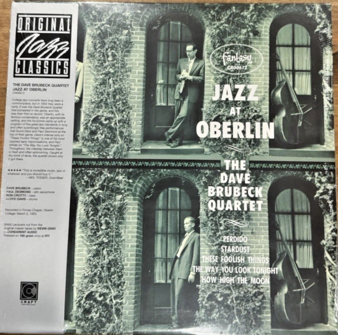DAVE BRUBECK QUARTET “Jazz At Oberlin” 180g Mono - Vinyl LP 2023 **NEW &  SEALED