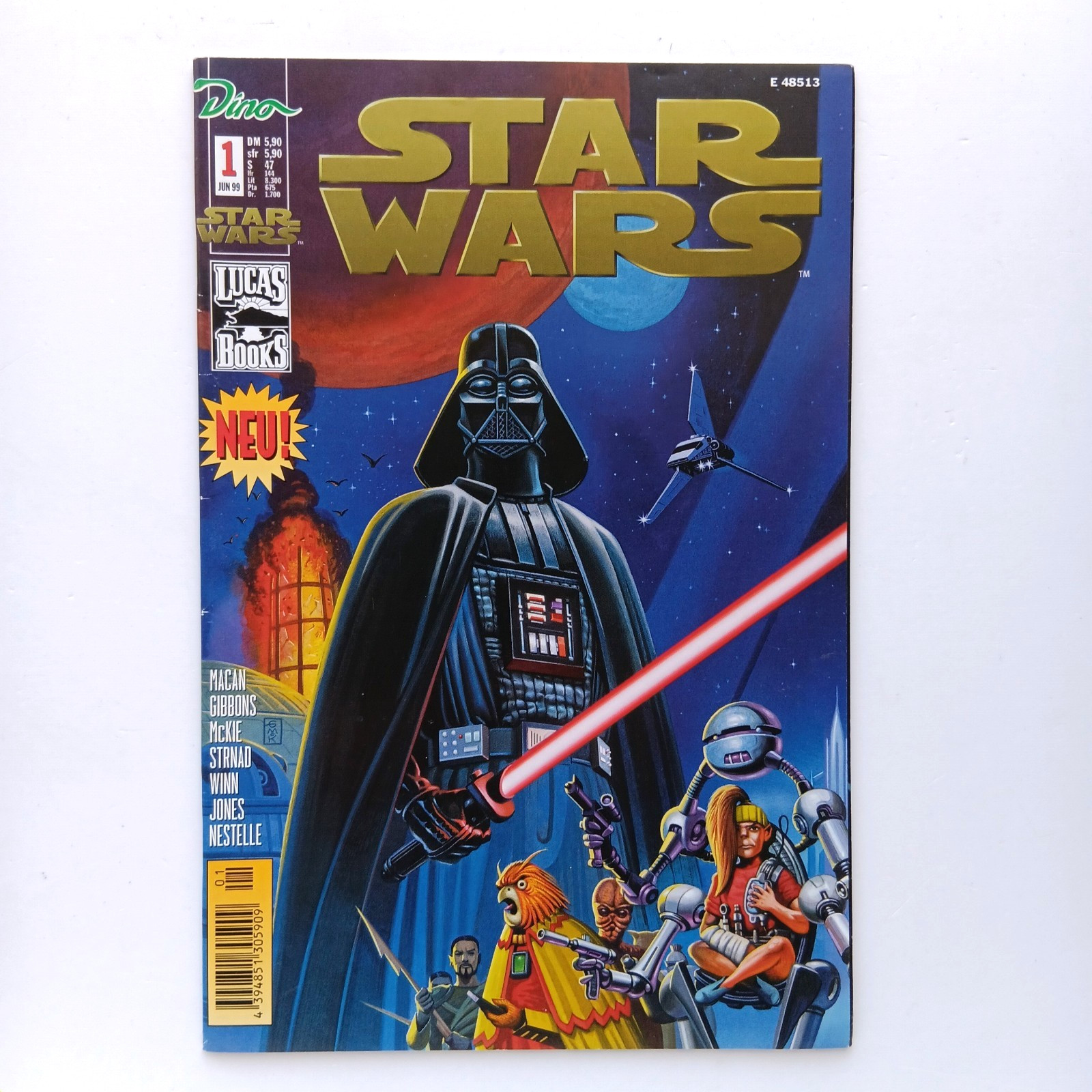 STAR WARS #1 (1999) TEDESCO DINO EDITORE Z 1+