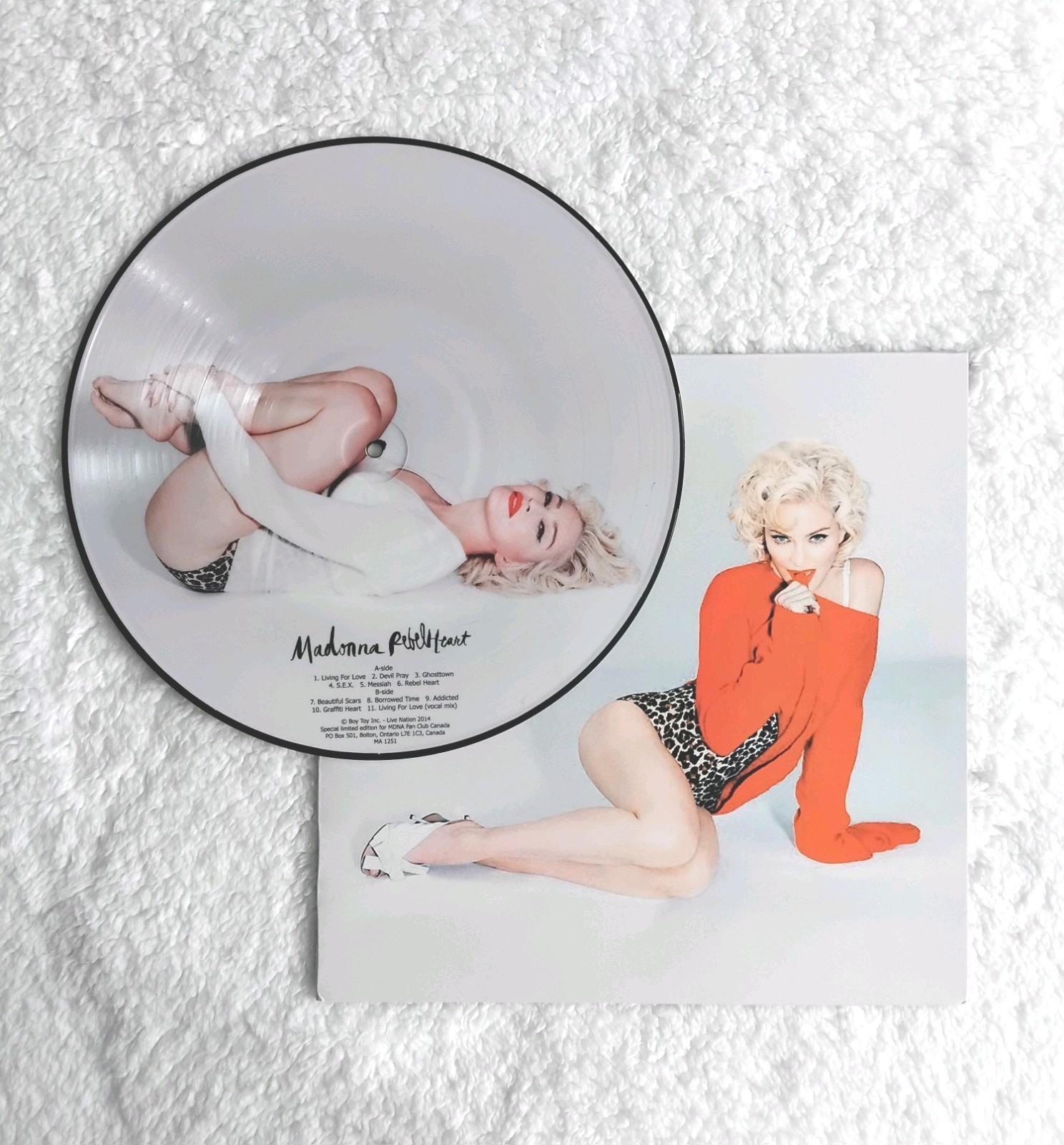 Madonna Rebel Heart Vinyl Picture Disc Living Ghosttown Devil Pray Color Rsd