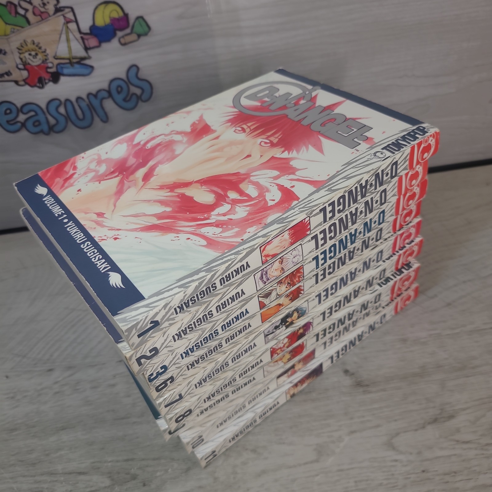 DNAngel Vol 1-3, 6-11 Manga Tokyopop Lotto Libro Inglese Ottime Condizioni