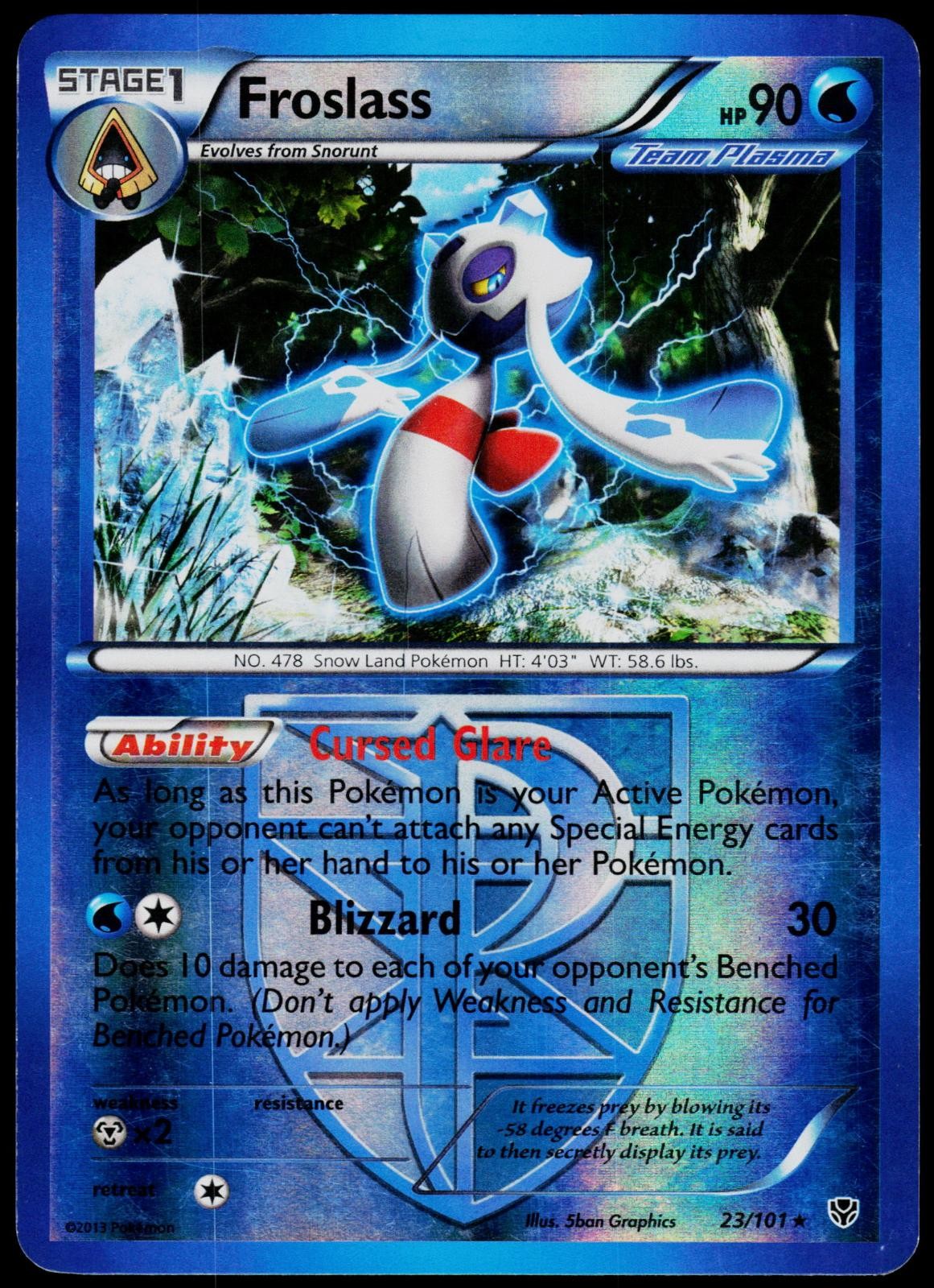 Froslass 23/101 Plasma Blast - Pokemon Holo inverso - MP