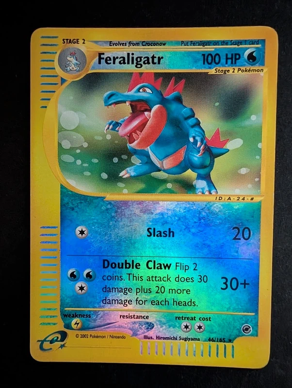 Carta Pokemon Feraligatr Expedition reverse