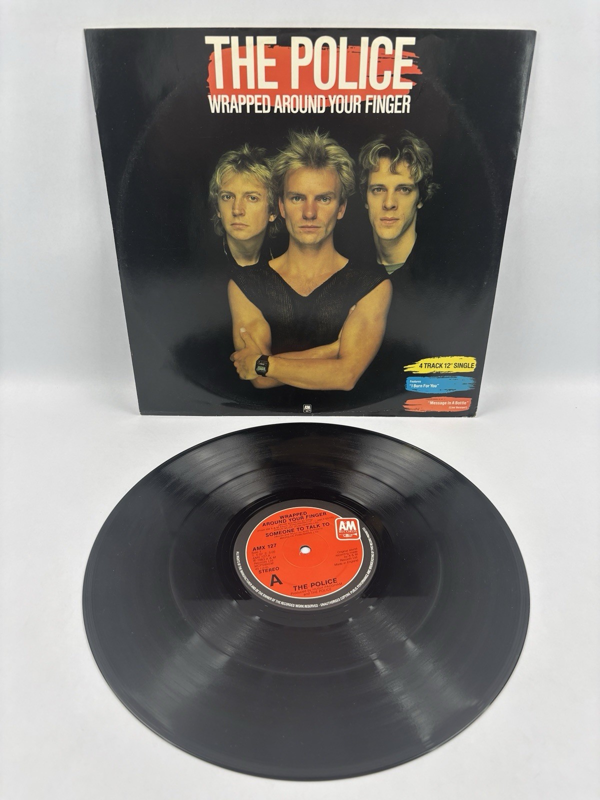 The Police Wrapped Around Your Finger 12" Vinyl 45 RPM 1983 A&M Masterdisk RL