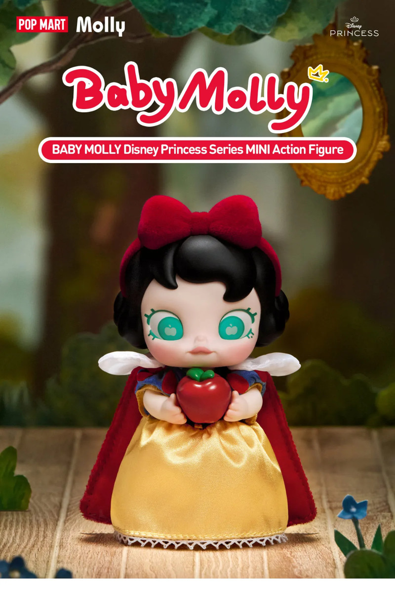 POP MART BABY MOLLY Disney Princess Series MINI Modellino VENDITORE USA PREVENDITA