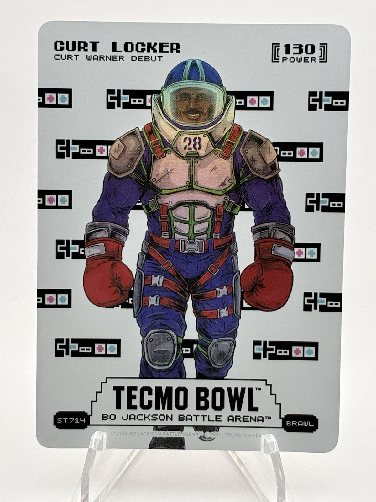 2026 Tecmo Bowl Bo Battle Arena Curt Locker Dolore Pollice Debutto #ST714 CURT WARNER
