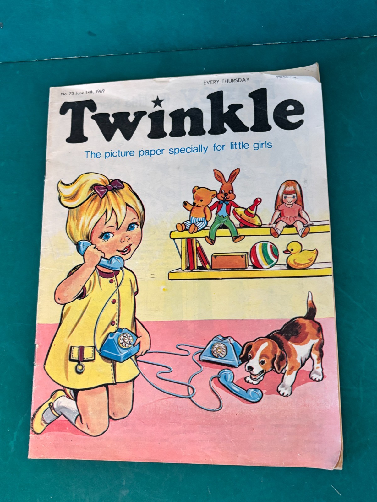 Vintage Twinkle UK Comic No 73 June 14th 1969 Good Condition Uncut Pages