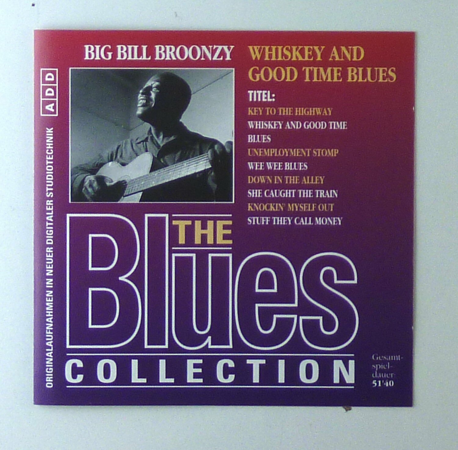 CD - Big Bill Broonzy - Whiskey E Good Time Blues - A6627