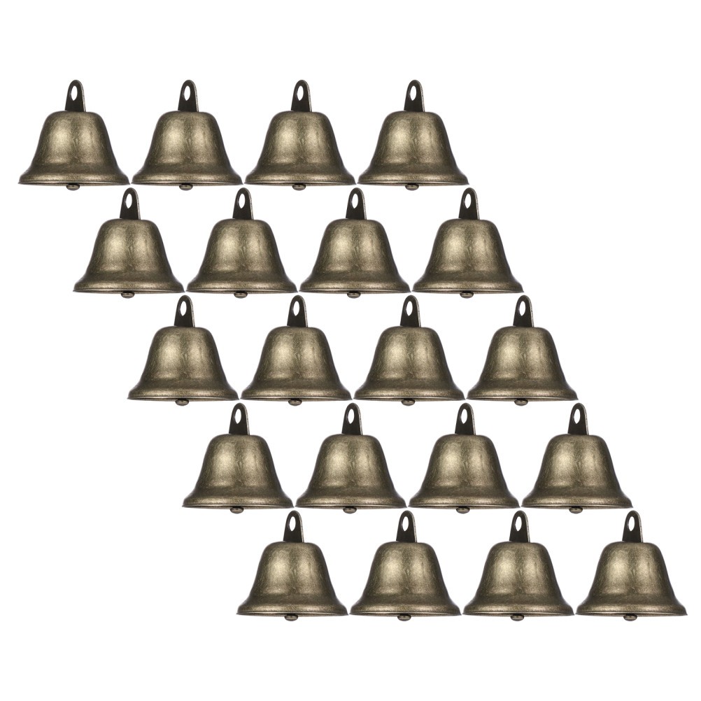 Miniature Iron Bronze Bells for Crafts Durable Golden Bell Charm for DIY Use