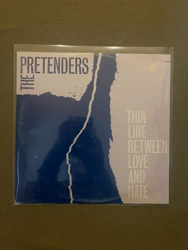 Pretenders Thin Line Between Love And Hate 12 Inch vinyl maxi single record