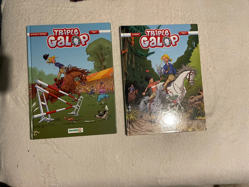 Lot de 4 BD Triple galop