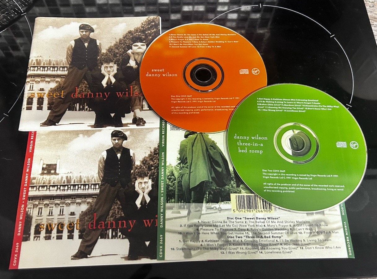 Danny Wilson - Sweet Danny Wilson / Three In A Bed Romp - 2x CD NO CASE Free P&P