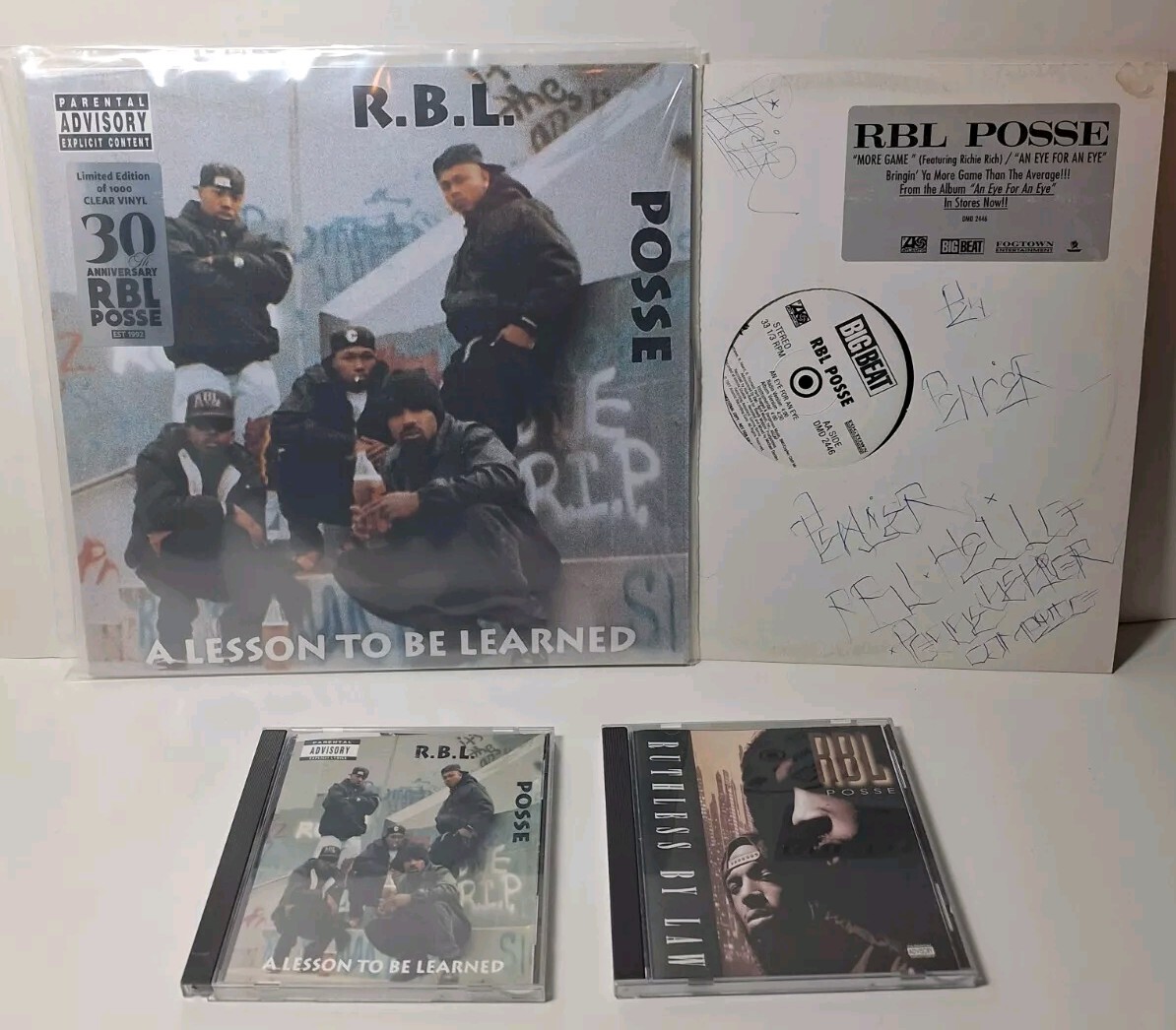 Rbl Posse Lot A Lesson To Be Learned 30th Anniversary CLEAR VINYL 2 Cds 2 Vinyls