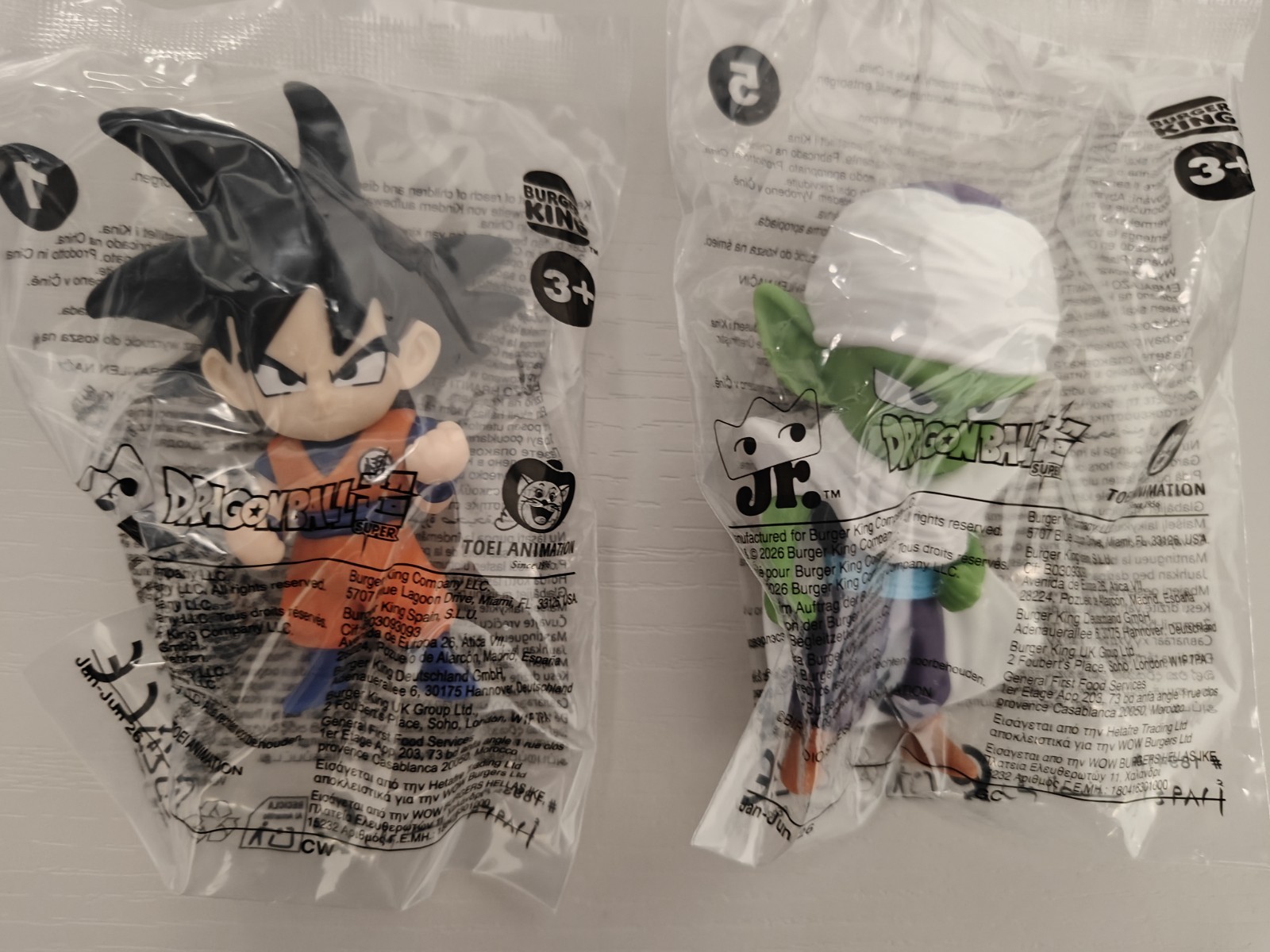Burger King Dragon Ball  Goku + Piccolo Sigillati
