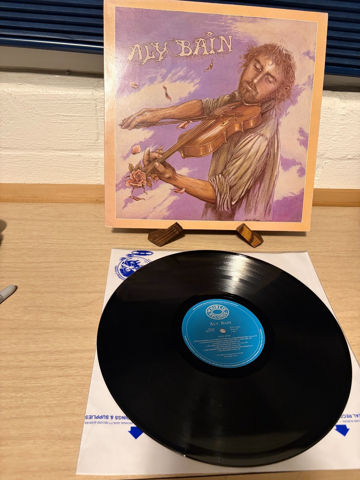 ALY BAIN S/T LP 1984 SCOTTISH FOLK, WHIRLIE, BOYS OF THE LOUGH - EX/EX