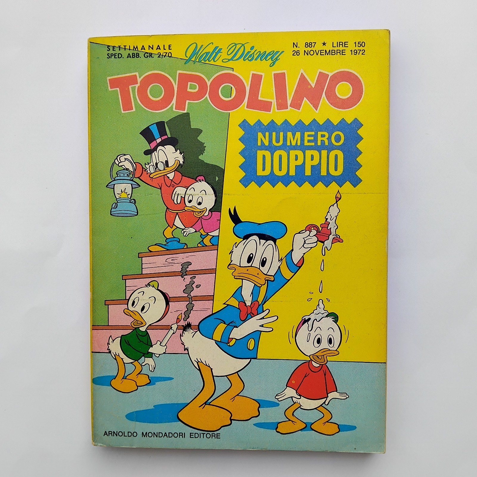 TOPOLINO 887 CON PUNTI CLUB GIOCHI COMPILATI MONDADORI EDITORE 1972