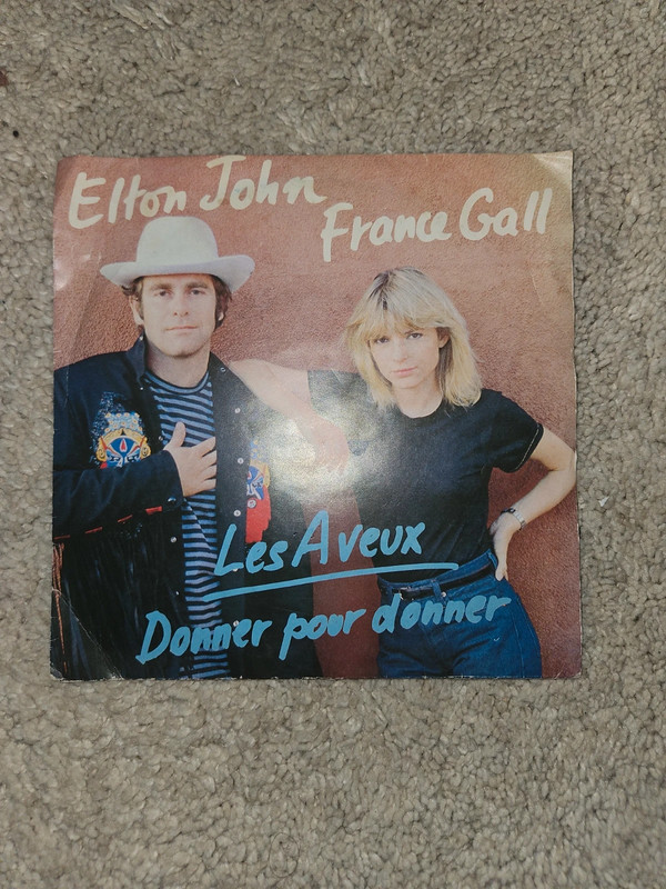 Elton John France Gall vinyl