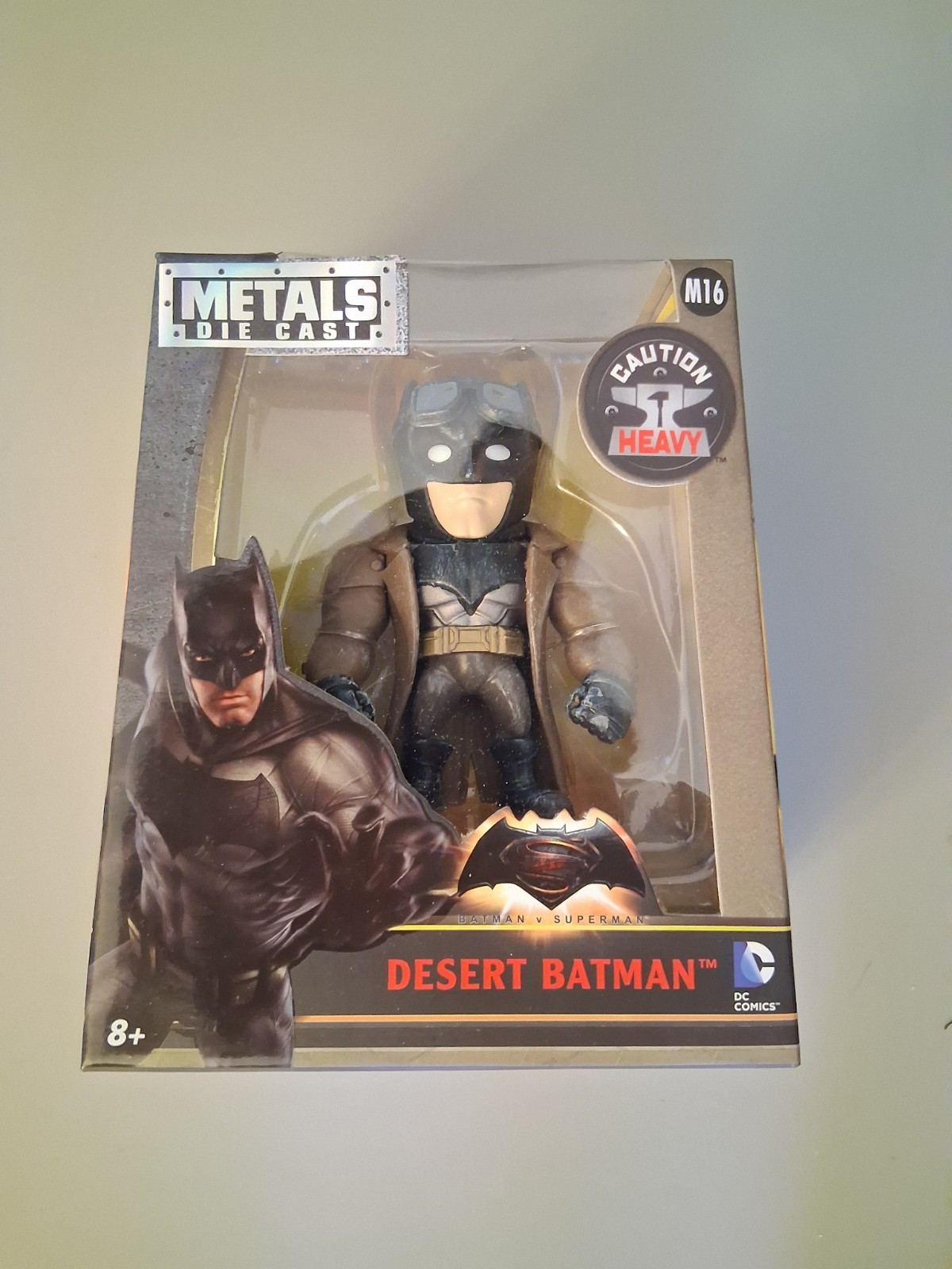 DESERT BATMAN VS SUPERMAN action figure DC fumetti film metallo pressofuso M16