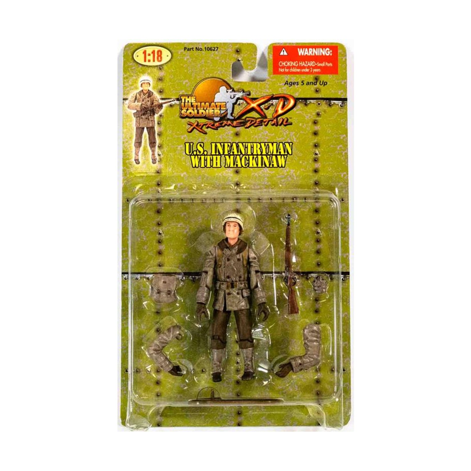 21st Century T Action Figur  Battle of the Bulge - U.S. Infantryman w/Mack New