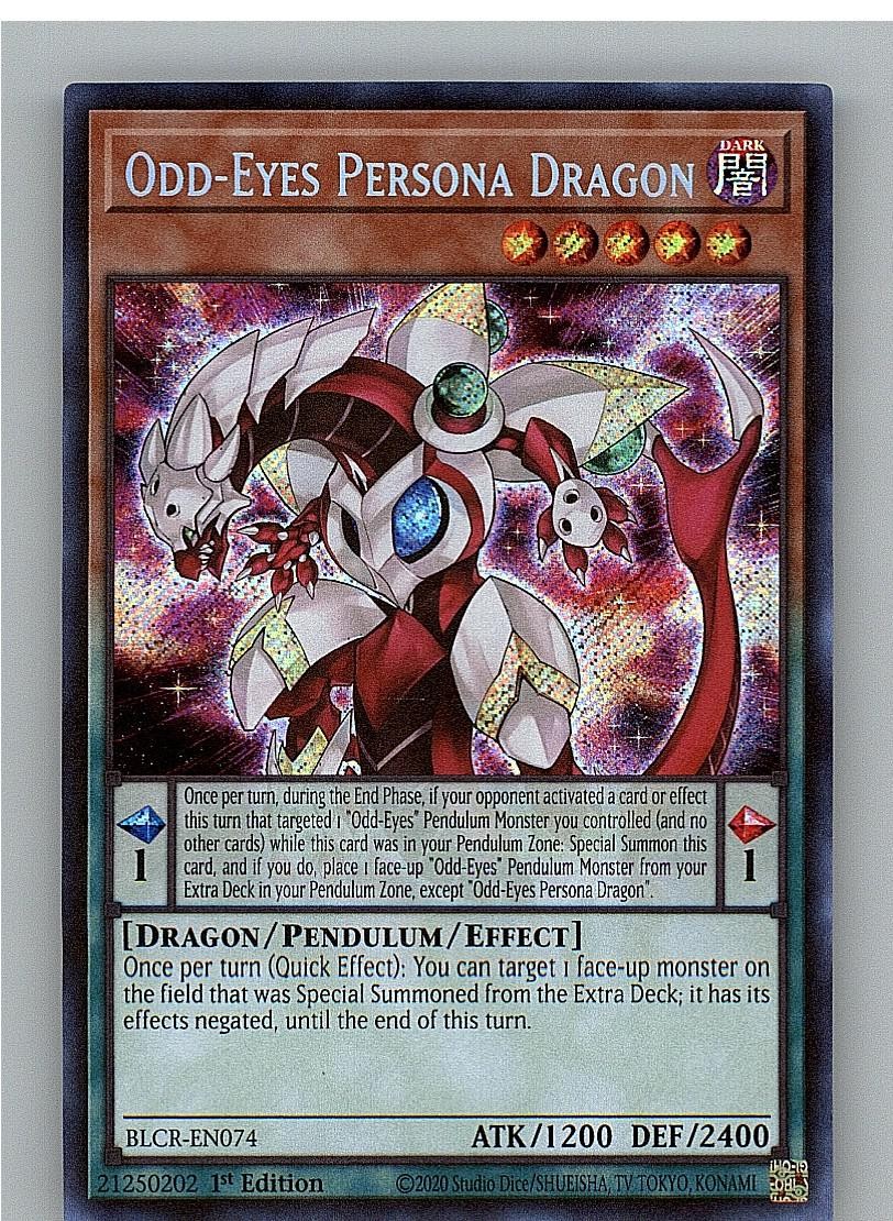 Odd-Eyes Persona Dragon BLCR-EN074 Yu-Gi-Oh 1° Edizione LP