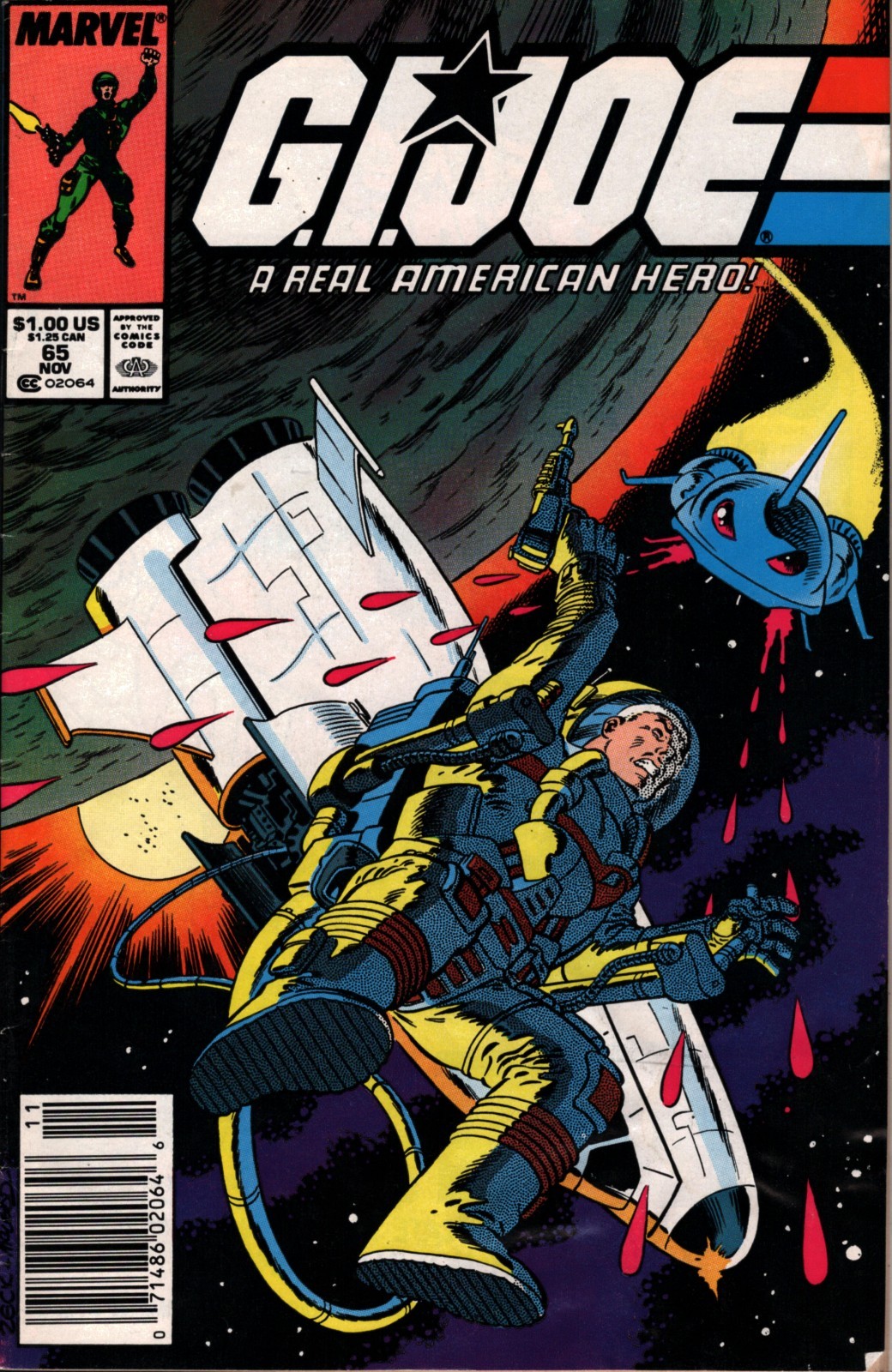 52548: MARVEL G.I. JOE: A REAL AMERICAN HERO #65 F+ Grade