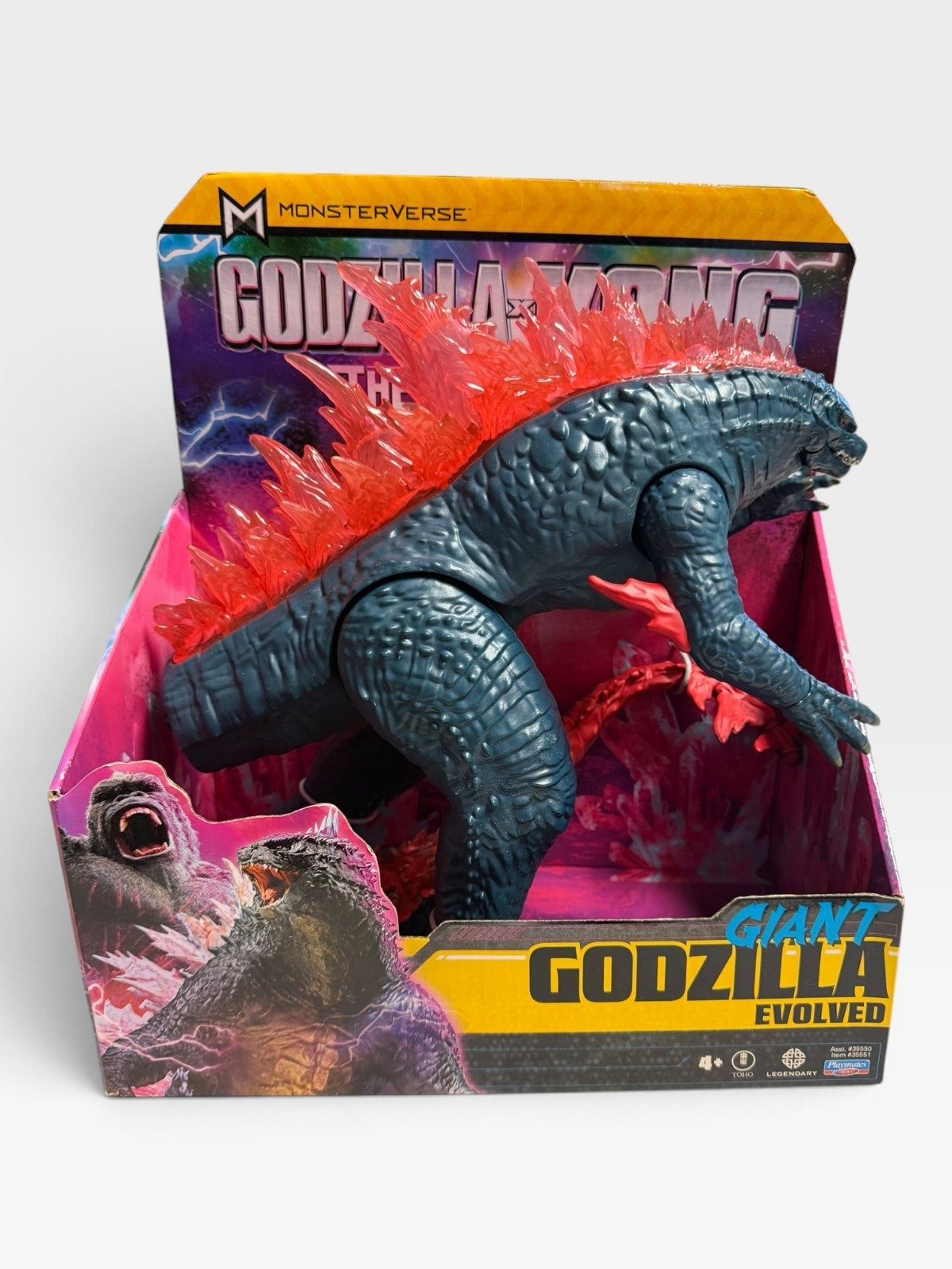 Playmates Godzilla x Kong The New Empire Giant Godzilla Evolved 11" Figure Nuovo