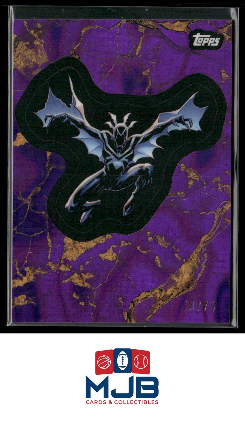 2025 Topps Marvel Comic Book Heroes 1975 Spider-Woman 2099 Purple & Gold #/75