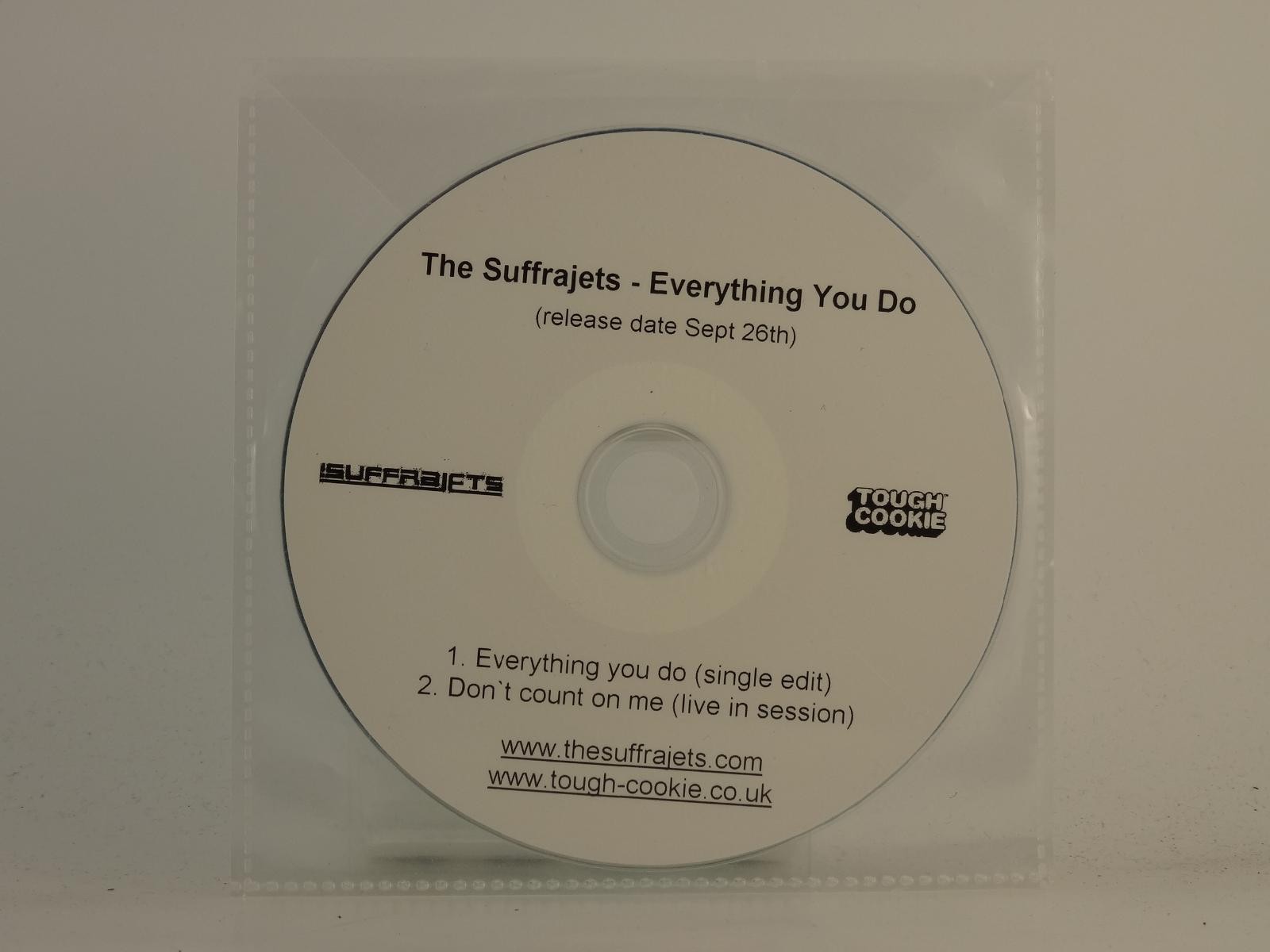 THE SUFFRAJETS EVERYTHING YOU DO (H1) 2 Track Promo CD Single including Plastic 