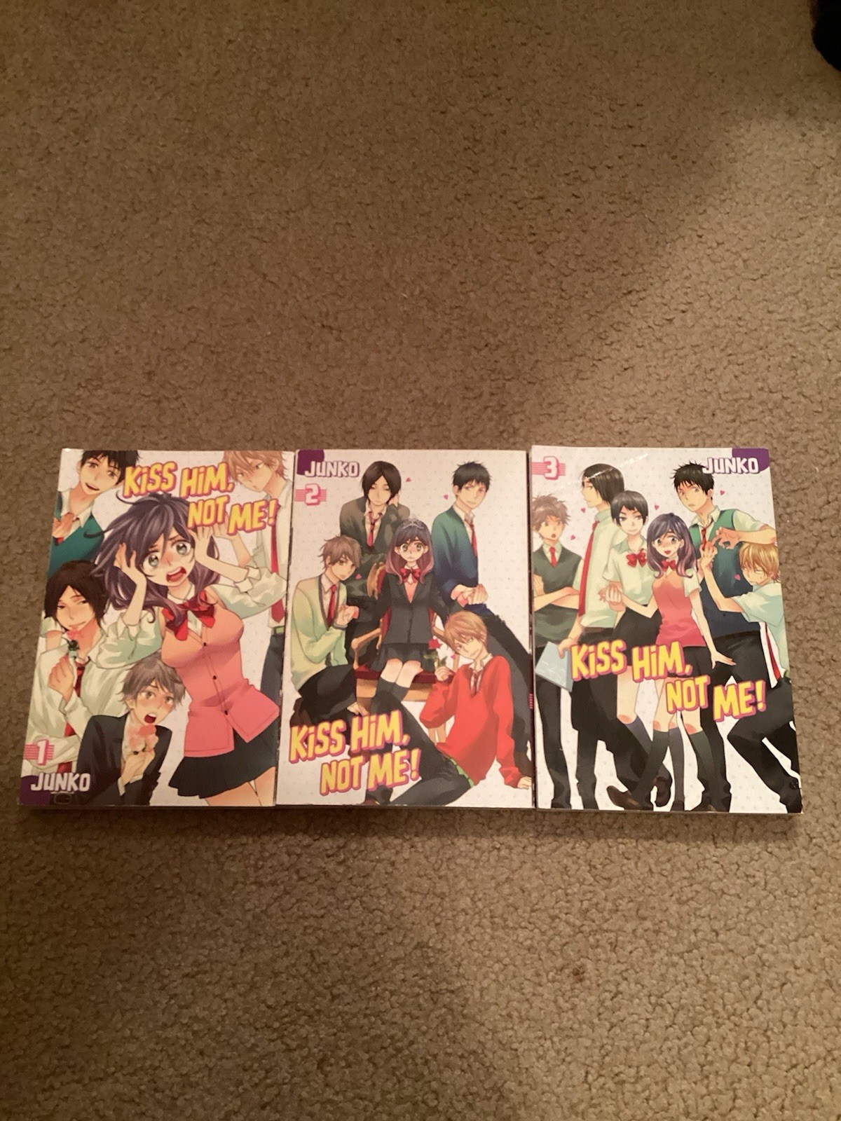 Bacialo, non io! Manga Vol 1-3 Inglese Junko Kodansha Comics