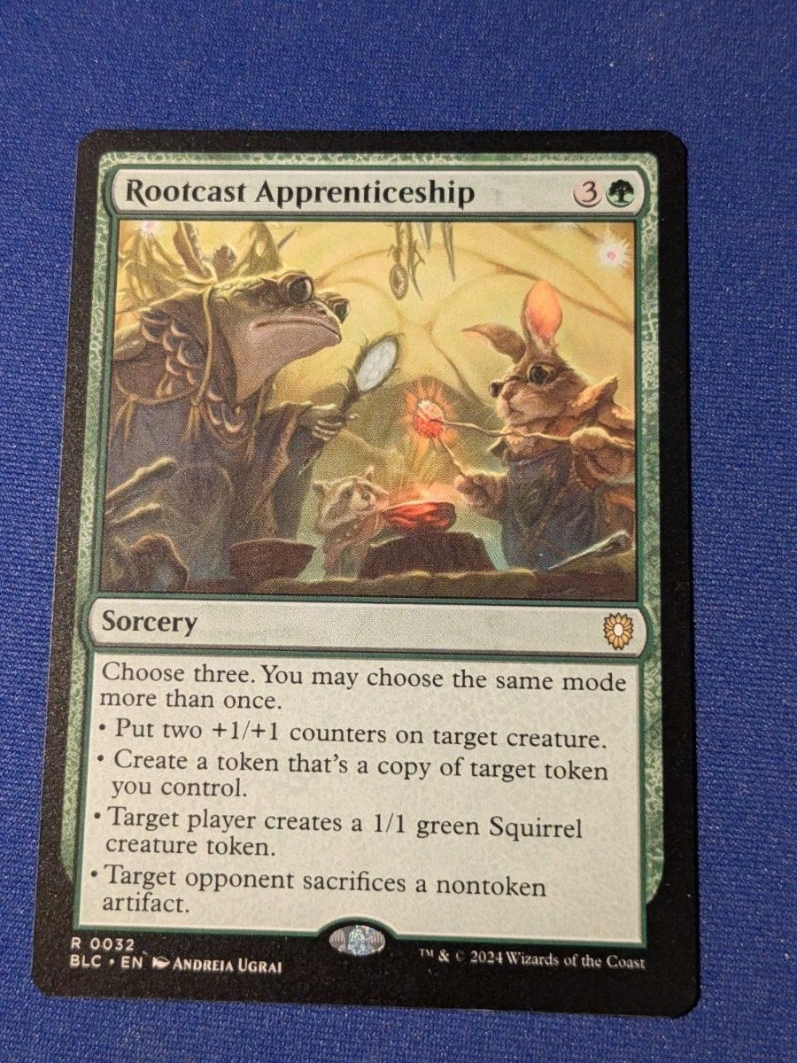 Rootcast Apprendistato Bloomburrow Commander #32 quasi nuovo MTG