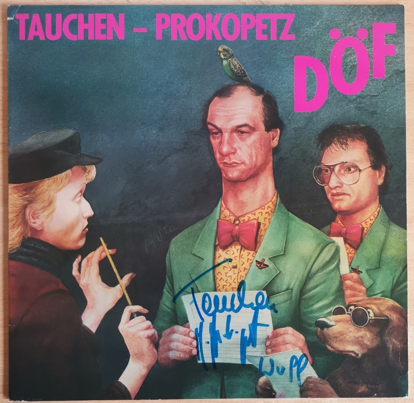 DÖF "Tauchen-Prokopetz" original Vinyl LP mit AUTOGRAMMEN !!!