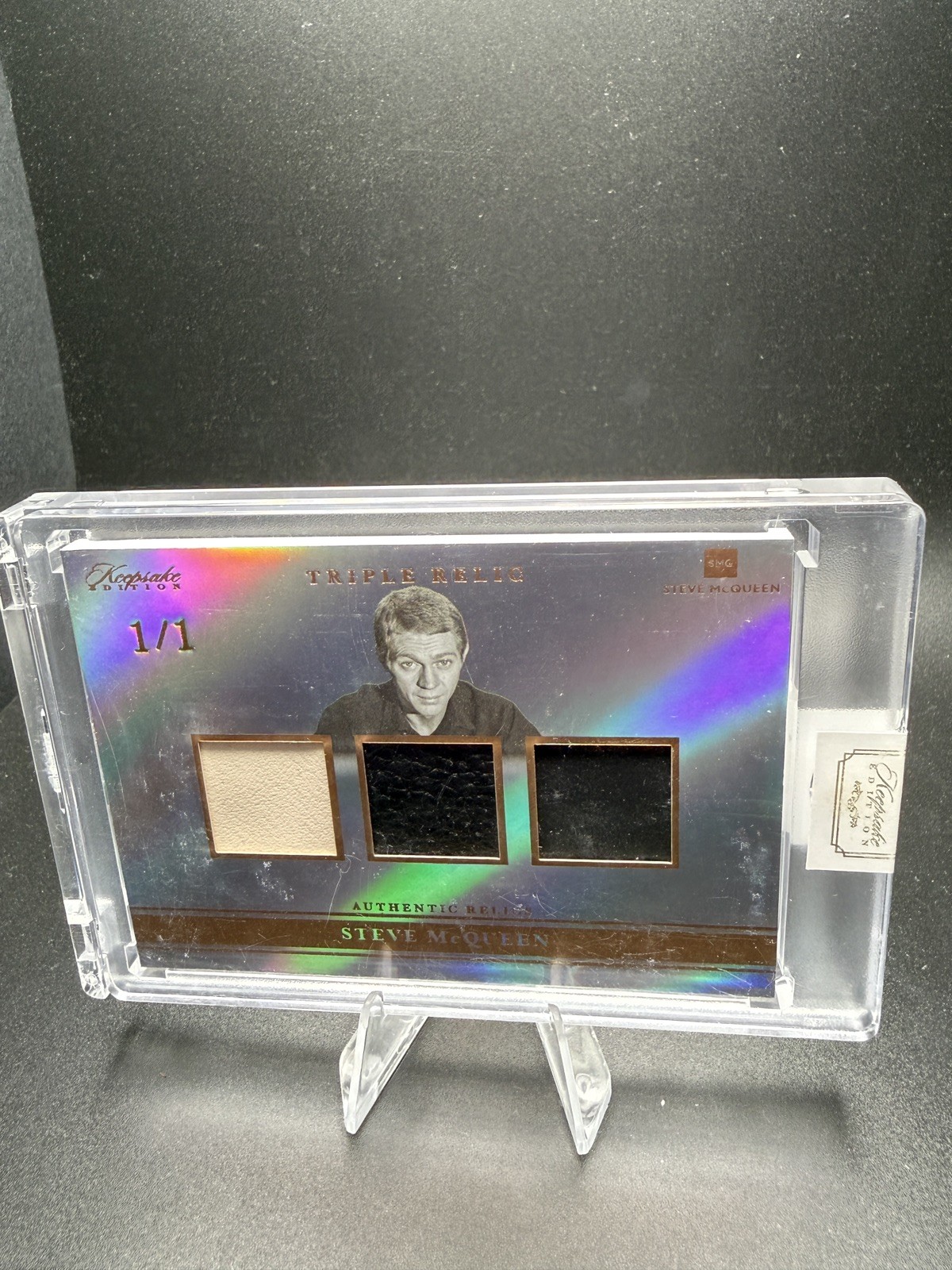 STEVE MCQUEEN 2025 RICORDO PRIMA EDIZIONE #167 TRIPLA RELIQUIA 1/1