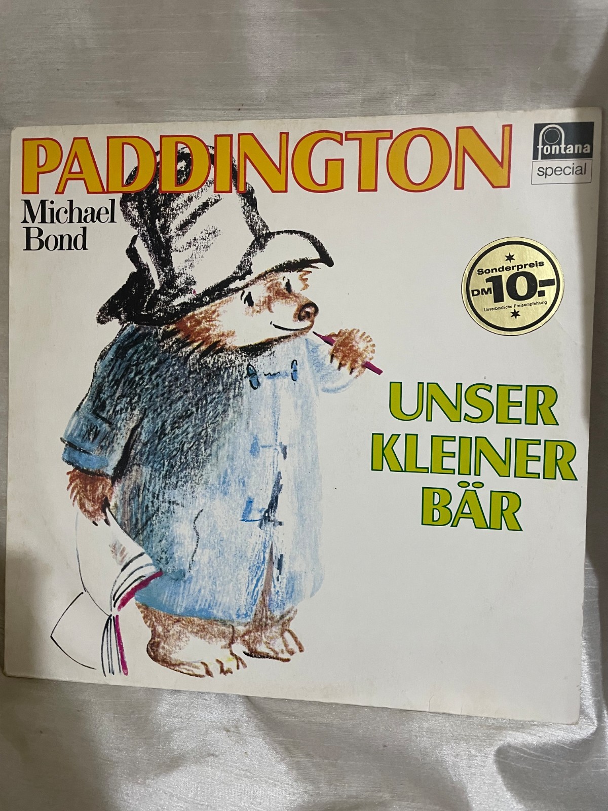Michael Bond Paddington Unser Kleiner Bär LP Vintage Anni 70 in Vinile