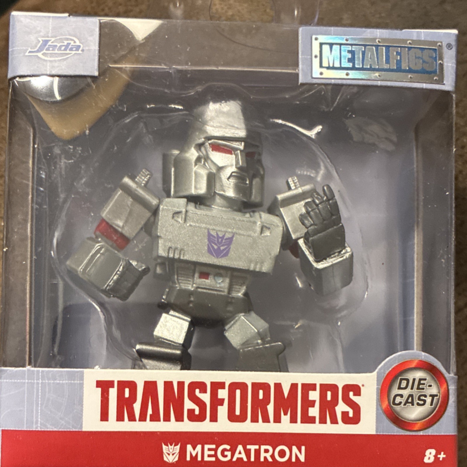 Jada Toys Metalfigs Transformers Megatron Die-Cast Decepticon Figura 8+