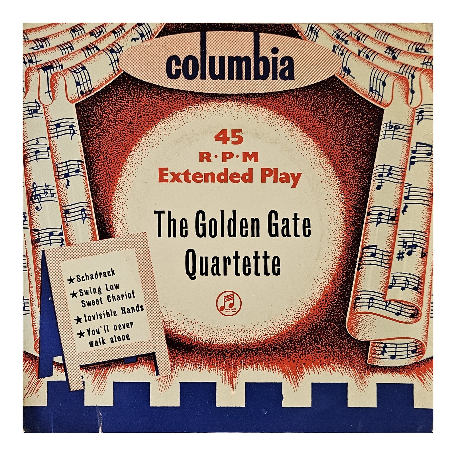 The Golden Gate Quartette - Schadrack, Swing Low Sweet - 7" Music Vinyl Record