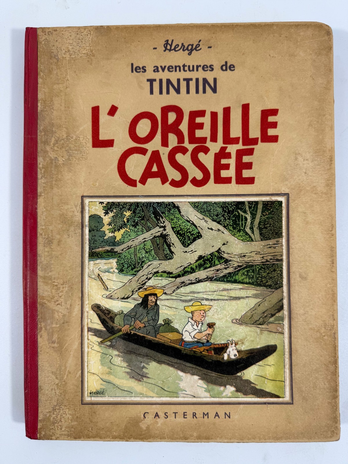 HERGE - LES AVENTURES DE TINTIN - L'OREILLE CASSEE - A15 - 2e ED. - N/B - 1941