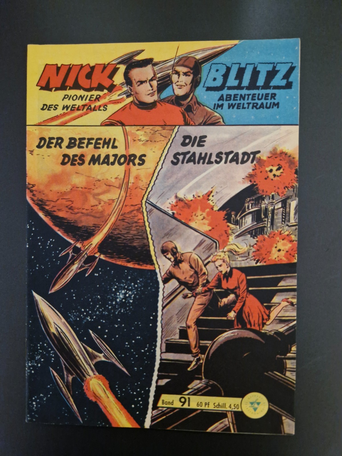 Quaderno fumetto Nick n.91 (originale Lehning) Z0-1/1 con francobollo da collezione
