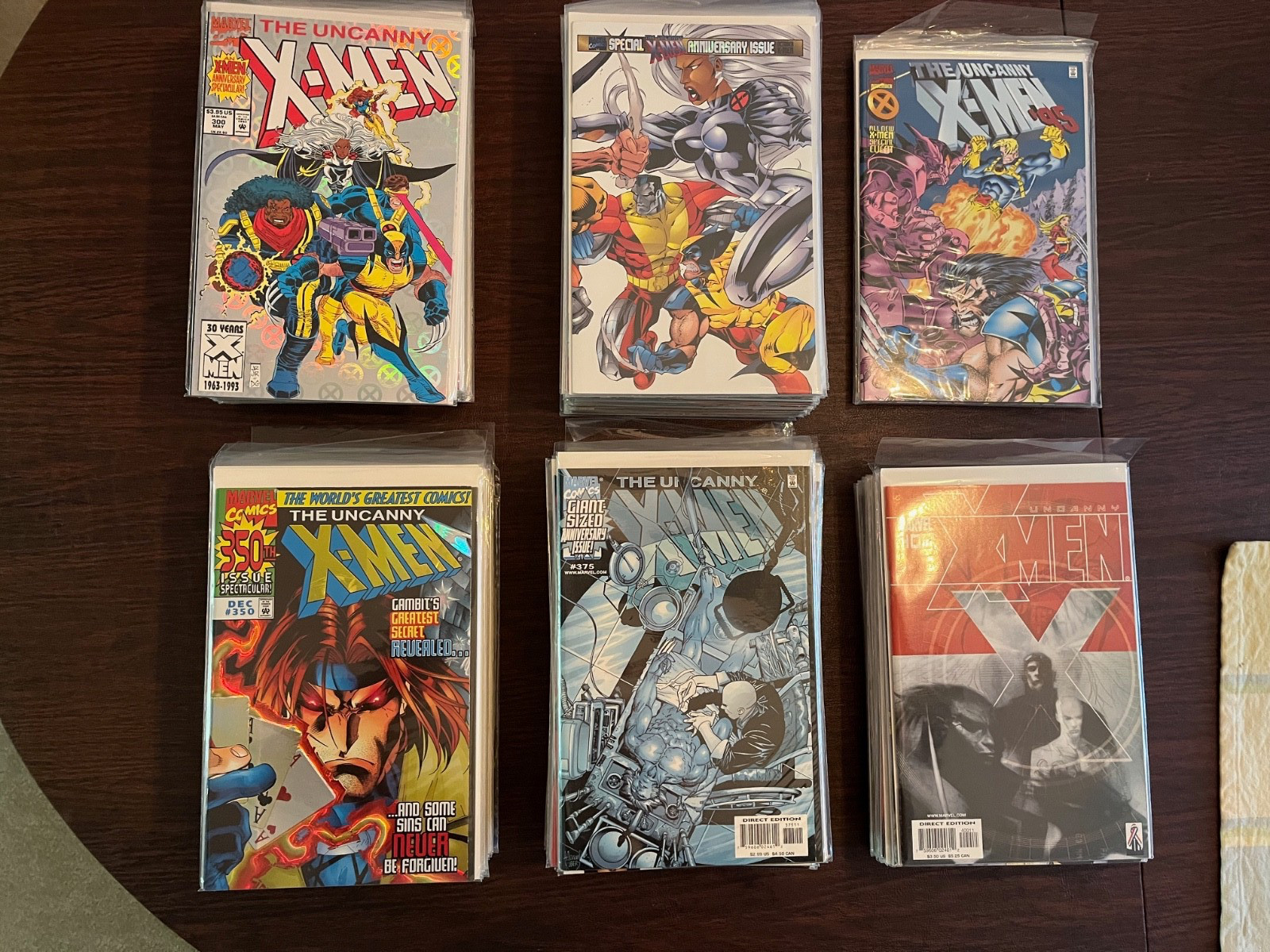 The Uncanny X-Men (Marvel Comics) #300-422 completo funzionante con extra