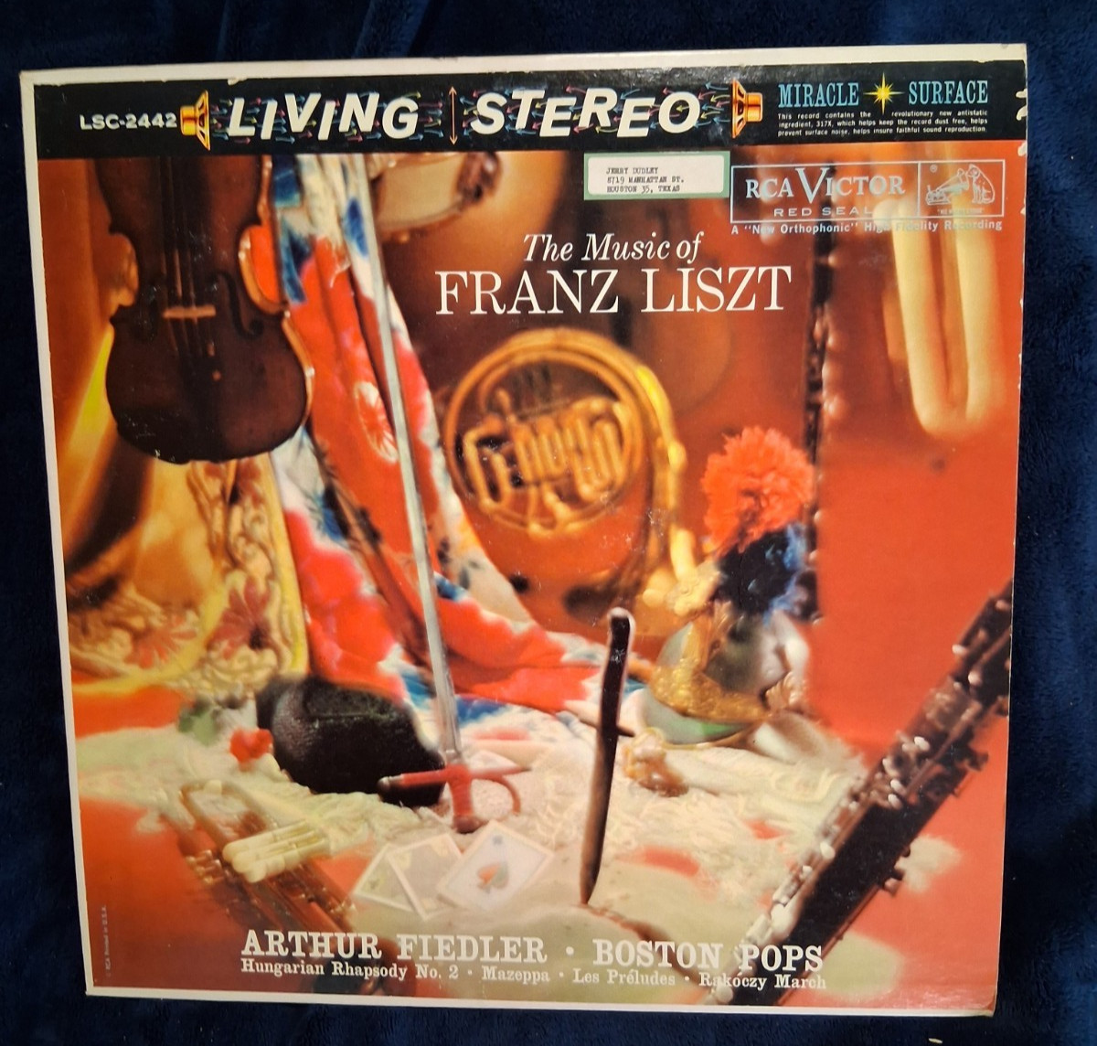 Vintage Living Stereo The Music Of Franz Liszt Boston Pops Vinyl LP